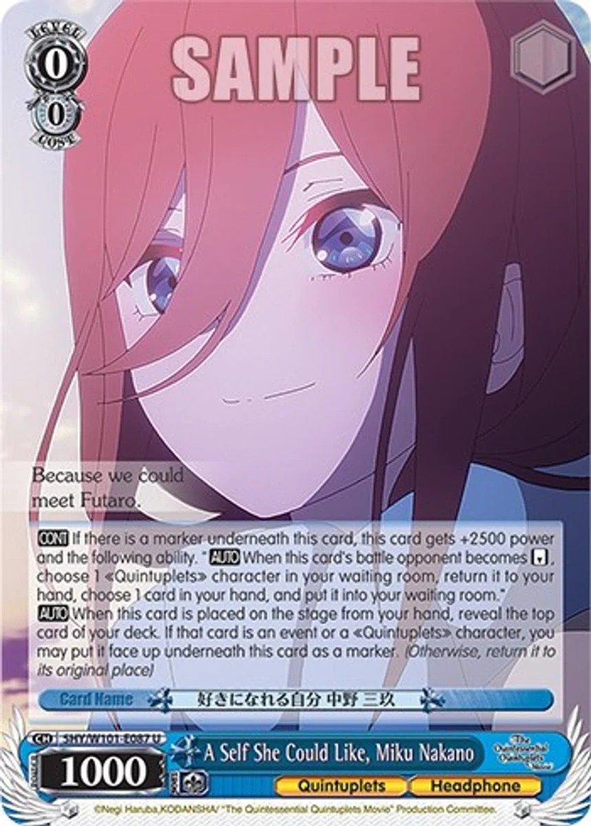 A Self She Could Like, Miku Nakano 「5HY/W101-E087」「EN」