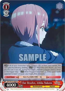 Our Resolve, Ichika Nakano 「5HY/W101-E062」「EN」