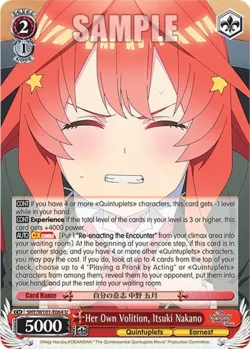 Her Own Volition, Itsuki Nakano 「5HY/W101-E064」「EN」