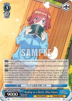 Reading on a Bench, Miku Nakano 「5HY/W101-E091」「EN」