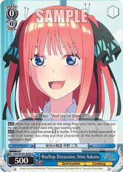 Rooftop Discussion, Nino Nakano 「5HY/W101-E092」「EN」