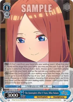 The Quintuplets After 5 Years, Miku Nakano 「5HY/W101-E105」「EN」