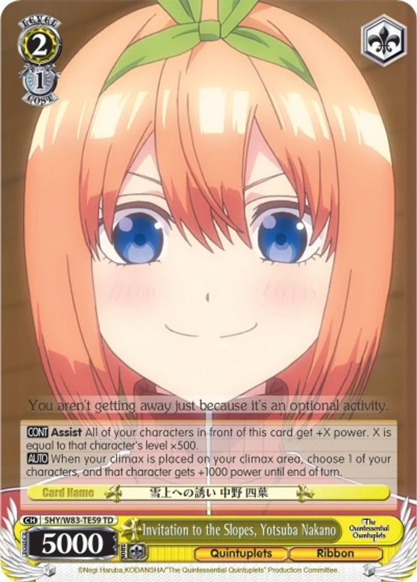 Invitation to the Slopes, Yotsuba Nakano 「5HY/W83-TE59」「EN」
