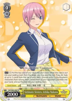 Intimate Sisters, Ichika Nakano #5HY/W83-E007 · Weiss Schwarz