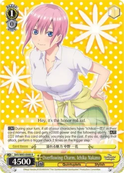 Overflowing Charm, Ichika Nakano #5HY/W83-E008 · Weiss Schwarz