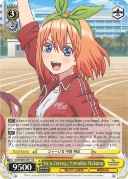 In a Jersey, Yotsuba Nakano #5HY/W83-E011 · Weiss Schwarz
