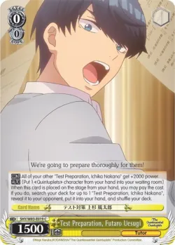 Test Preparation, Futaro Uesugi #5HY/W83-E019 · Weiss Schwarz
