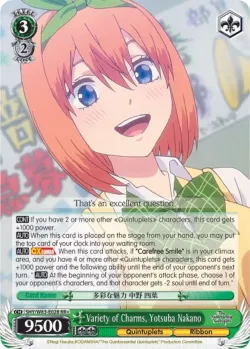 Variety of Charms, Yotsuba Nakano #5HY/W83-E028 · Weiss Schwarz