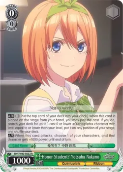 Honor Student? Yotsuba Nakano #5HY/W83-E032 · Weiss Schwarz