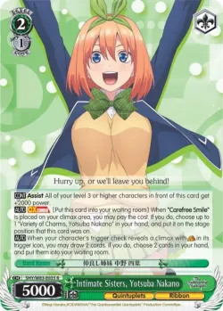 Intimate Sisters, Yotsuba Nakano #5HY/W83-E035 · Weiss Schwarz