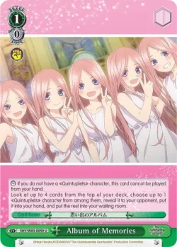 Album of Memories #5HY/W83-E059 · Weiss Schwarz
