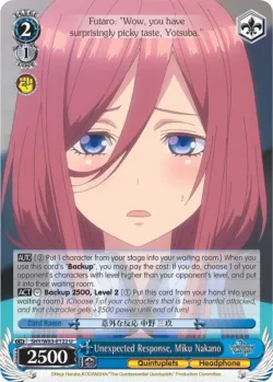 Unexpected Response, Miku Nakano 「5HY/W83-E122」「EN」