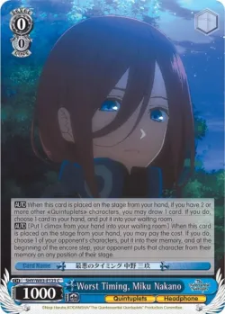 Worst Timing, Miku Nakano 「5HY/W83-E123」「EN」