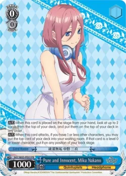 Pure and Innocent, Miku Nakano #5HY/W83-PE03 · Weiss Schwarz
