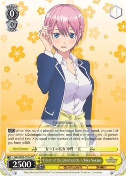 Eldest of the Quintuplets, Ichika Nakano #5HY/W83-TE04 · Weiss Schwarz
