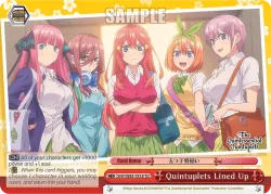 Quintuplets Lined Up #5HY/W83-TE18 · Weiss Schwarz