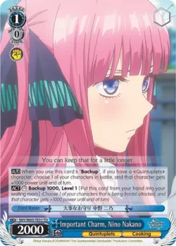 Important Charm, Nino Nakano #5HY/W83-TE31 · Weiss Schwarz
