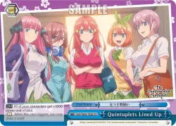 Quintuplets Lined Up #5HY/W83-TE36 · Weiss Schwarz