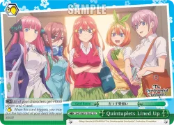 Quintuplets Lined Up #5HY/W83-TE42 · Weiss Schwarz