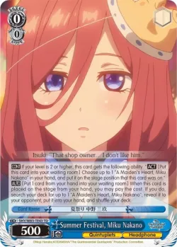 Summer Festival, Miku Nakano 「5HY/W83-TE43」「EN」