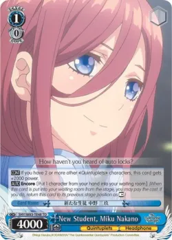 New Student, Miku Nakano 「5HY/W83-TE48」「EN」