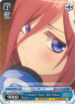 A Maiden's Heart, Miku Nakano 「5HY/W83-TE51」「EN」