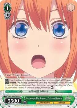 An Acceptable Answer, Yotsuba Nakano 「5HY/W83-TE68」「EN」