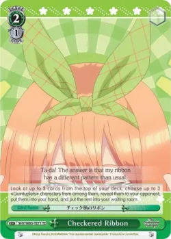 Checkered Ribbon 「5HY/W83-TE71」「EN」