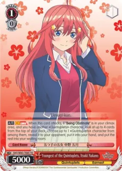 Youngest of the Quintuplets, Itsuki Nakano 「5HY/W83-TE85」「EN」