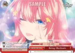 Being Obstinate 「5HY/W83-TE90」「EN」