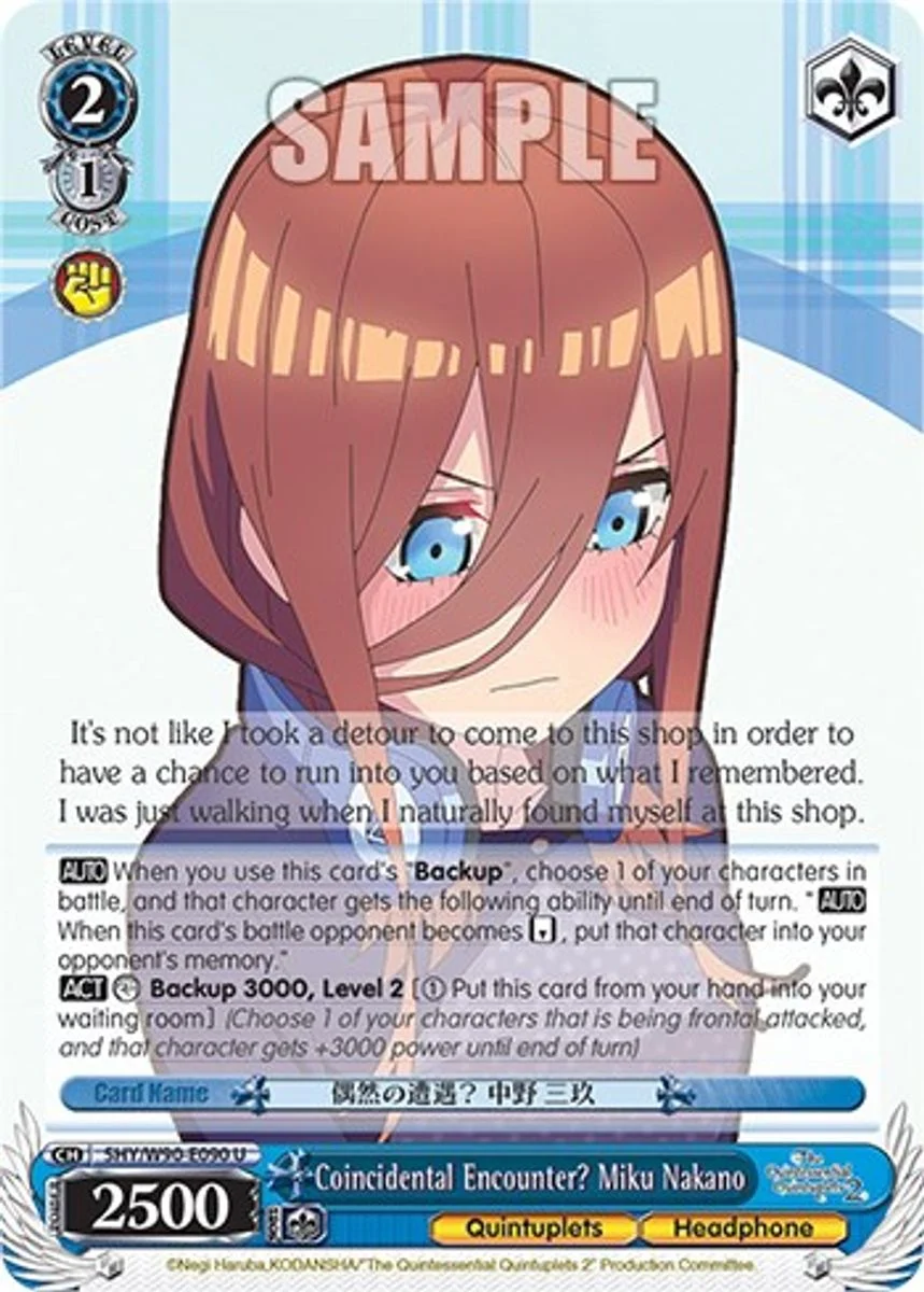Coincidental Encounter? Miku Nakano 「5HY/W90-E090」「EN」