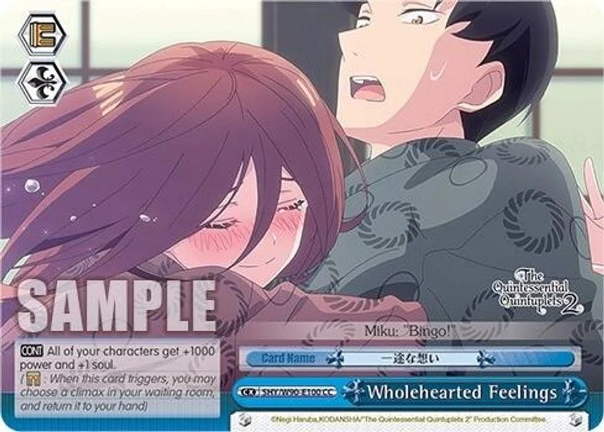 Wholehearted Feelings 「5HY/W90-E100」「EN」