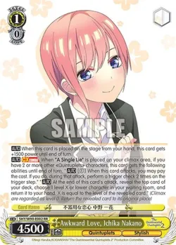 Awkward Love, Ichika Nakano #5HY/W90-E002 · Weiss Schwarz
