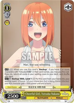 Cheerful Girl, Yotsuba Nakano #5HY/W90-E012 · Weiss Schwarz