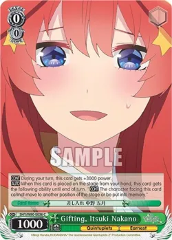 Gifting, Itsuki Nakano #5HY/W90-E036 · Weiss Schwarz