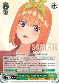 Running, Yotsuba Nakano #5HY/W90-E041 · Weiss Schwarz