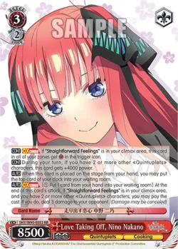 Love Taking Off, Nino Nakano #5HY/W90-E052 · Weiss Schwarz