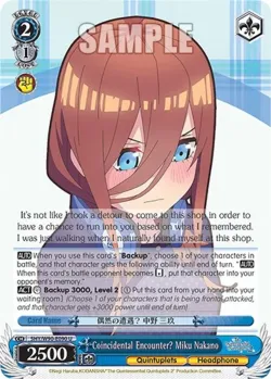 Coincidental Encounter? Miku Nakano 「5HY/W90-E090」「EN」