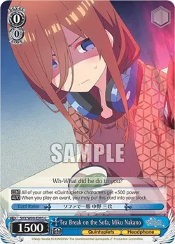 Tea Break on the Sofa, Miku Nakano 「5HY/W90-E093」「EN」