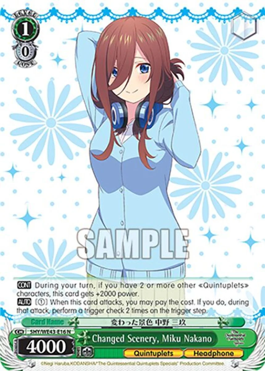 Changed Scenery, Miku Nakano 「5HY/WE43-E16」「EN」