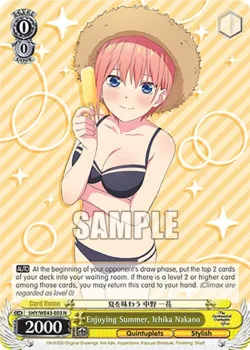 Enjoying Summer, Ichika Nakano 「5HY/WE43-E03」「EN」