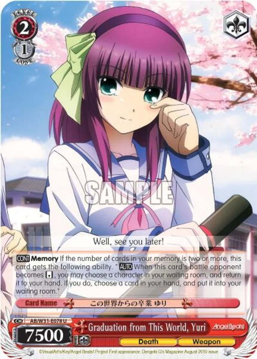 Graduation from This World, Yuri 「AB/W31-E078」「EN」