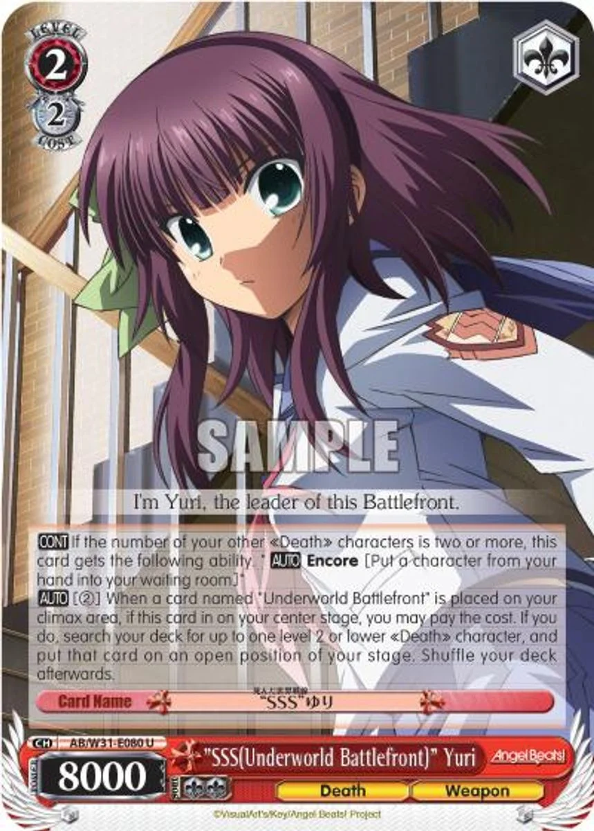 "SSS(Underworld Battlefront)" Yuri 「AB/W31-E080」「EN」