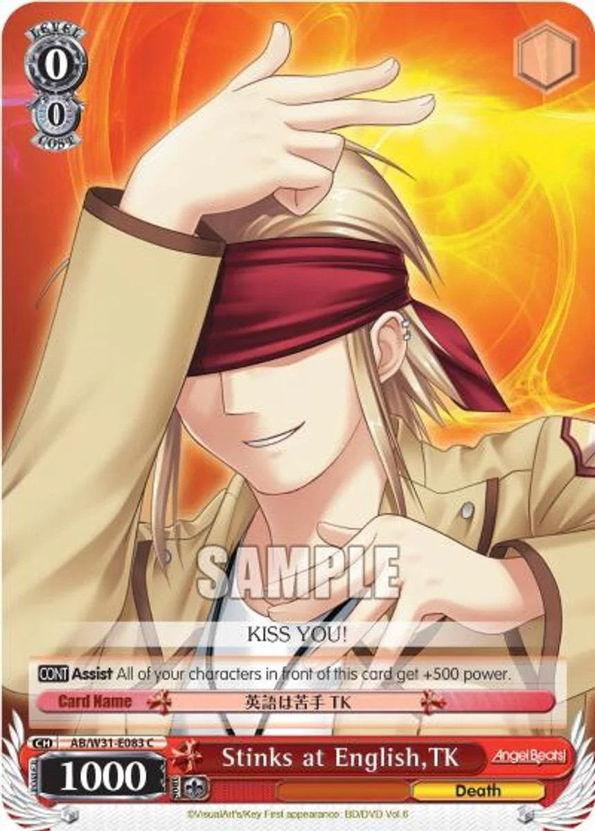 Stinks at English, TK 「AB/W31-E083」「EN」