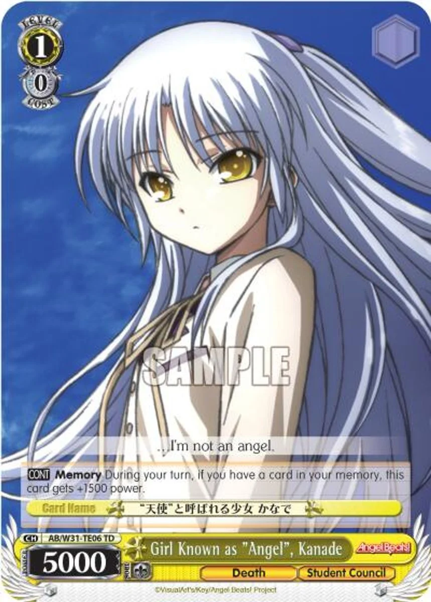 Girl Known as "Angel", Kanade 「AB/W31-TE06」「EN」