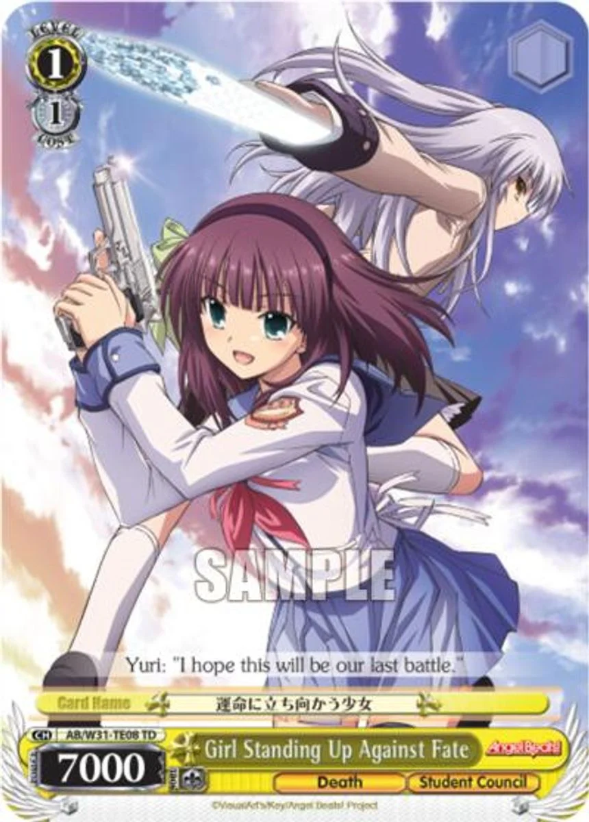 Girl Standing Up Against Fate 「AB/W31-TE08」「EN」