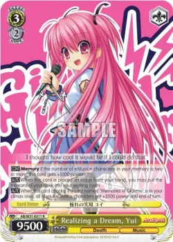 Realizing a Dream, Yui #AB/W31-E011 · Weiss Schwarz