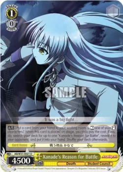 Kanade's Reason for Battle #AB/W31-E021 · Weiss Schwarz
