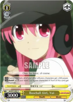 Baseball Girl, Yui #AB/W31-E041 · Weiss Schwarz