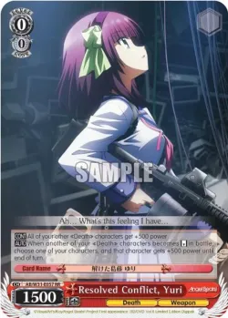 Resolved Conflict, Yuri #AB/W31-E057 · Weiss Schwarz